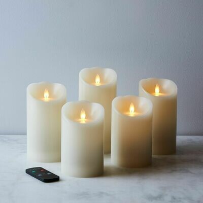 Flameless Pillar Candles