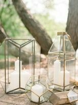 Group of 3 Assorted Terrarium Lanterns