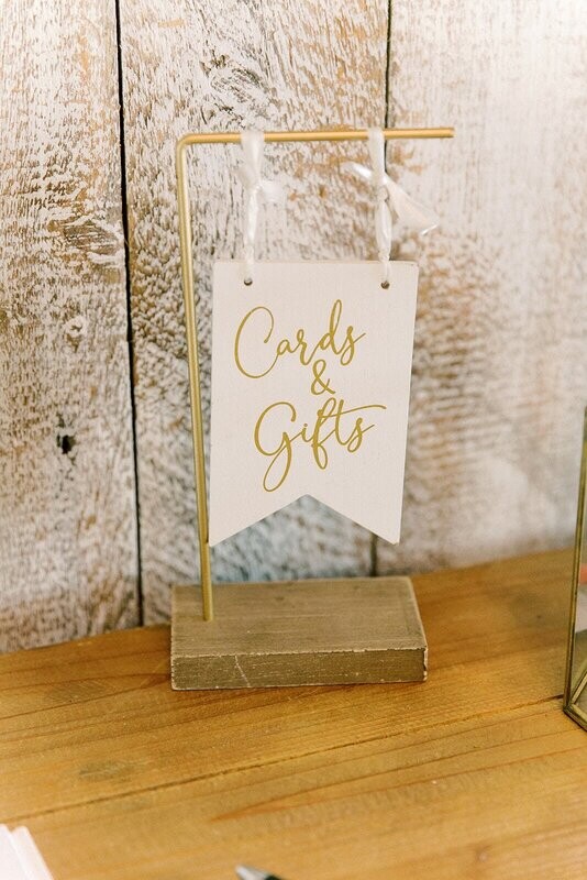 "Cards & Gifts" Hanging Sign