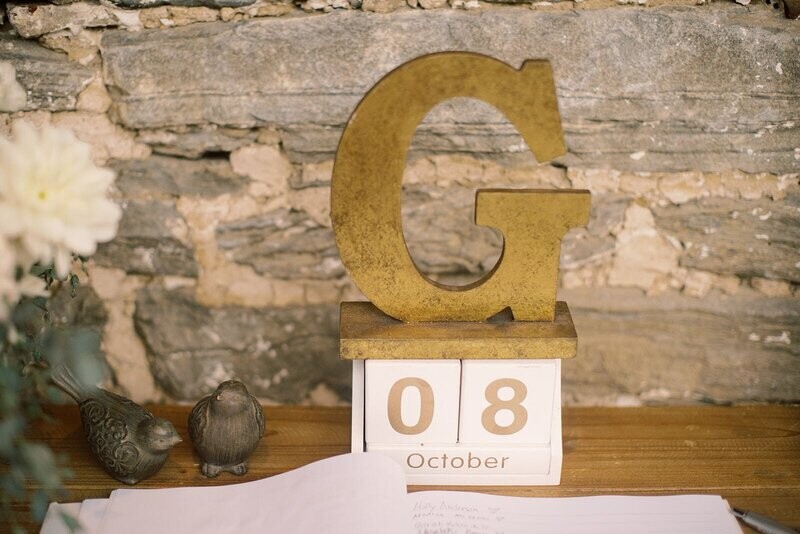 Gold "G" Monogram