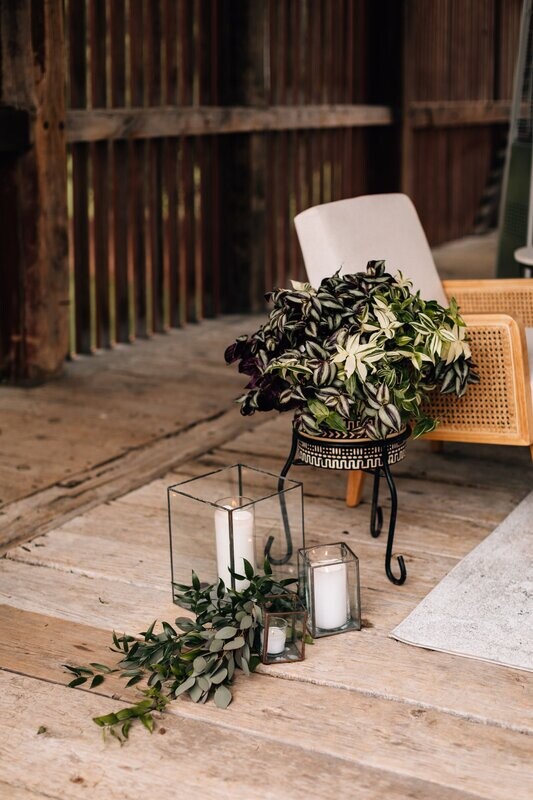 Copper Patina Square Lanterns
