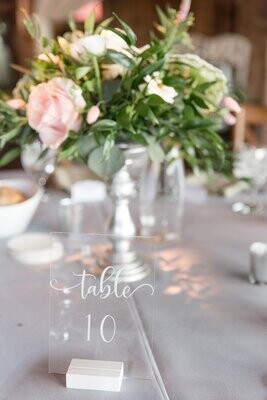 Acrylic Vertical Table Numbers