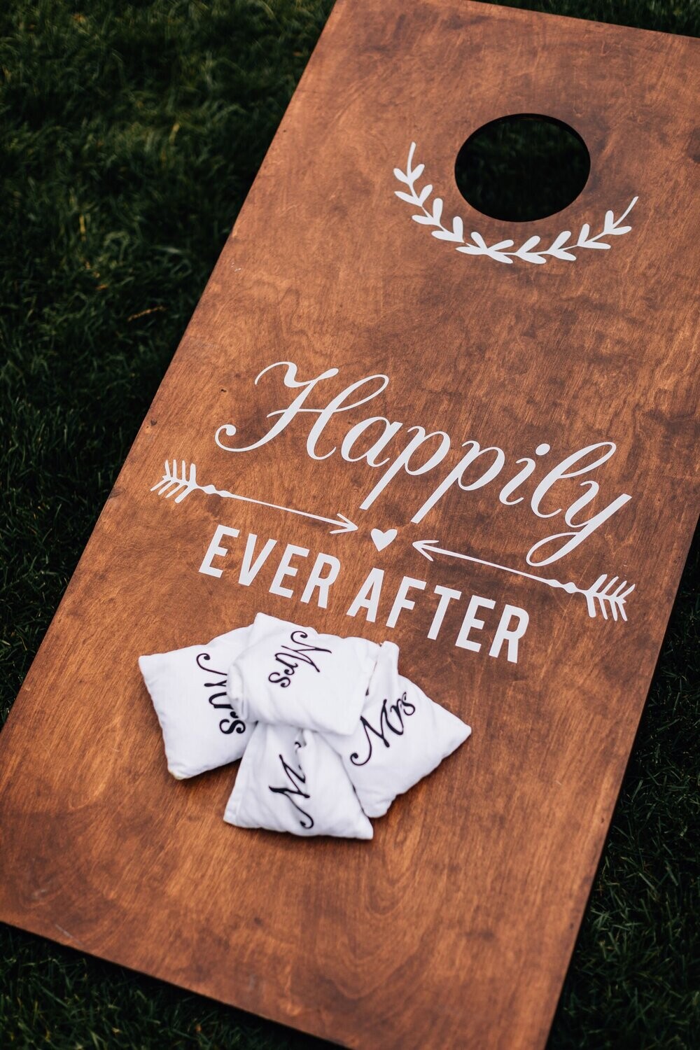 "Happily Ever After" Cornhole Yard Game