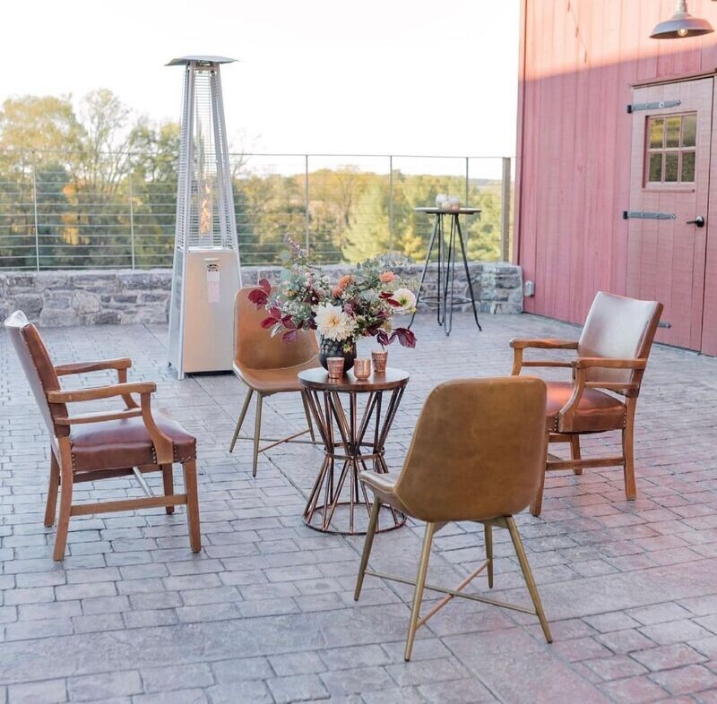 Set of 4 Leather Chairs