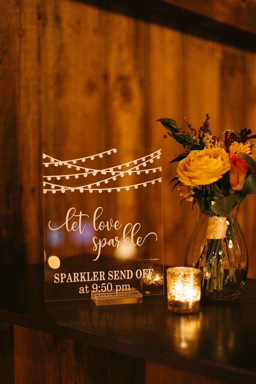 Sparkler Send Off Sign