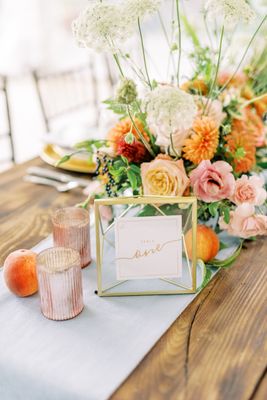 Gold Prism Table Numbers - Square