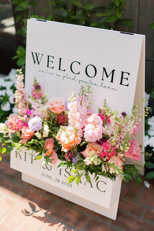 Flower Box Welcome Sign