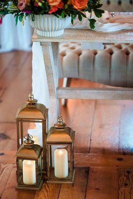 Traditional Brushed Gold Lanterns