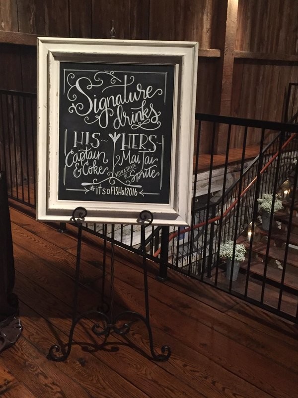 White Framed Chalkboard