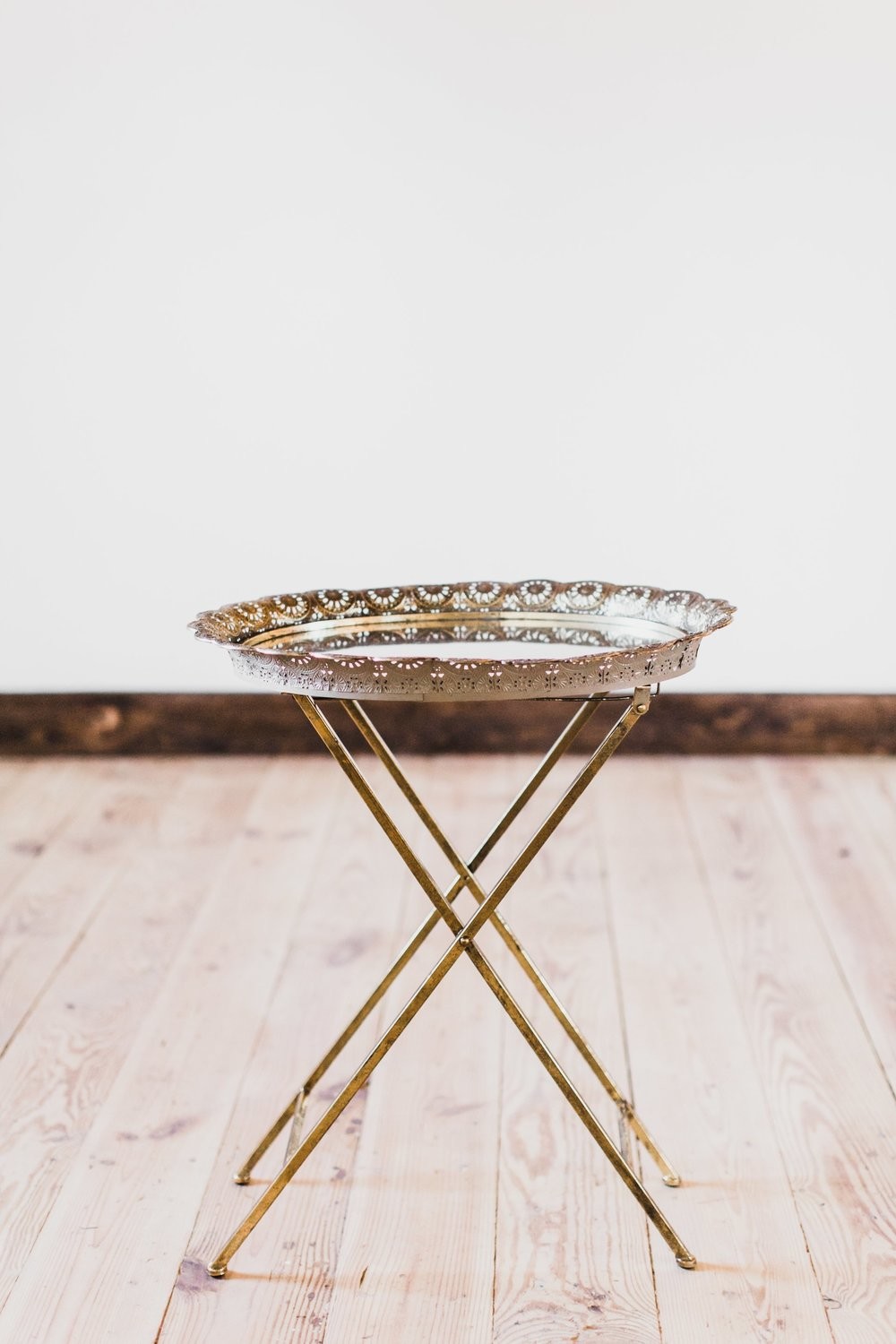 Mira Gold Mirrored Small Table