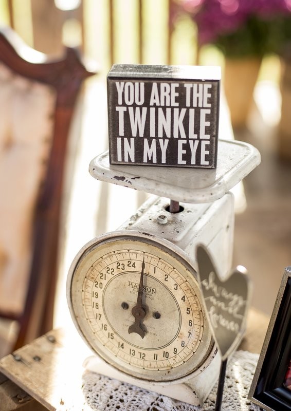Box Sign "You Are the Twinkle in My Eye"