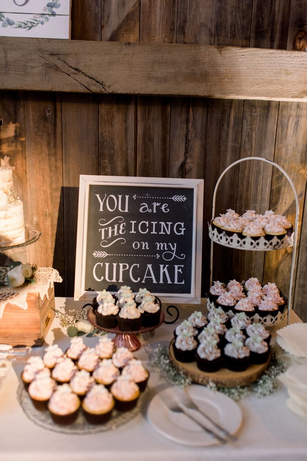 Chalkboard Sign "You Are the Icing on My Cupcake"