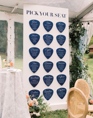 "Pick Your Seat" Seating Chart