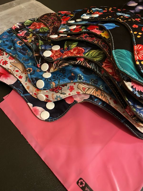 (6) Bamboo Cloth Menstrual Pads