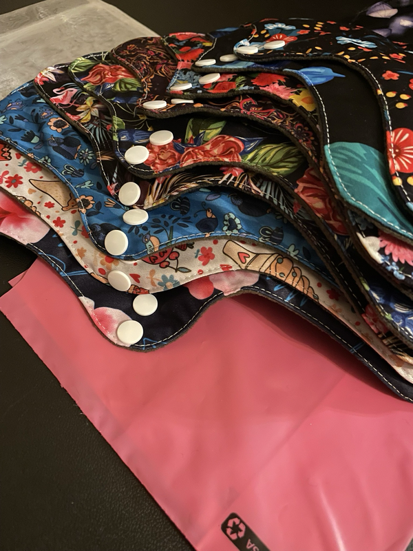 (3) Bamboo Cloth Menstrual Pads