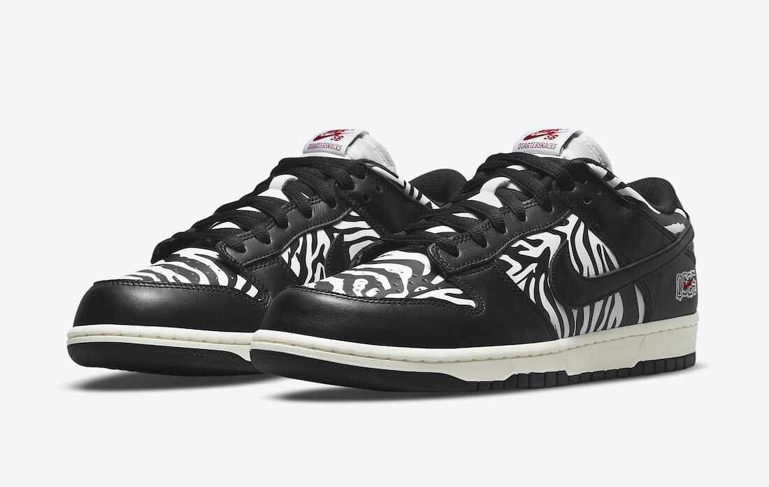 Quartersnacks x Nike SB Dunk Low Zebra