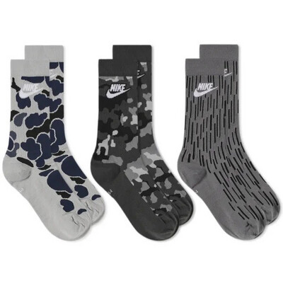 NIKE EVERYDAY ESSENTIAL CAMO SOCK - 3 PACK