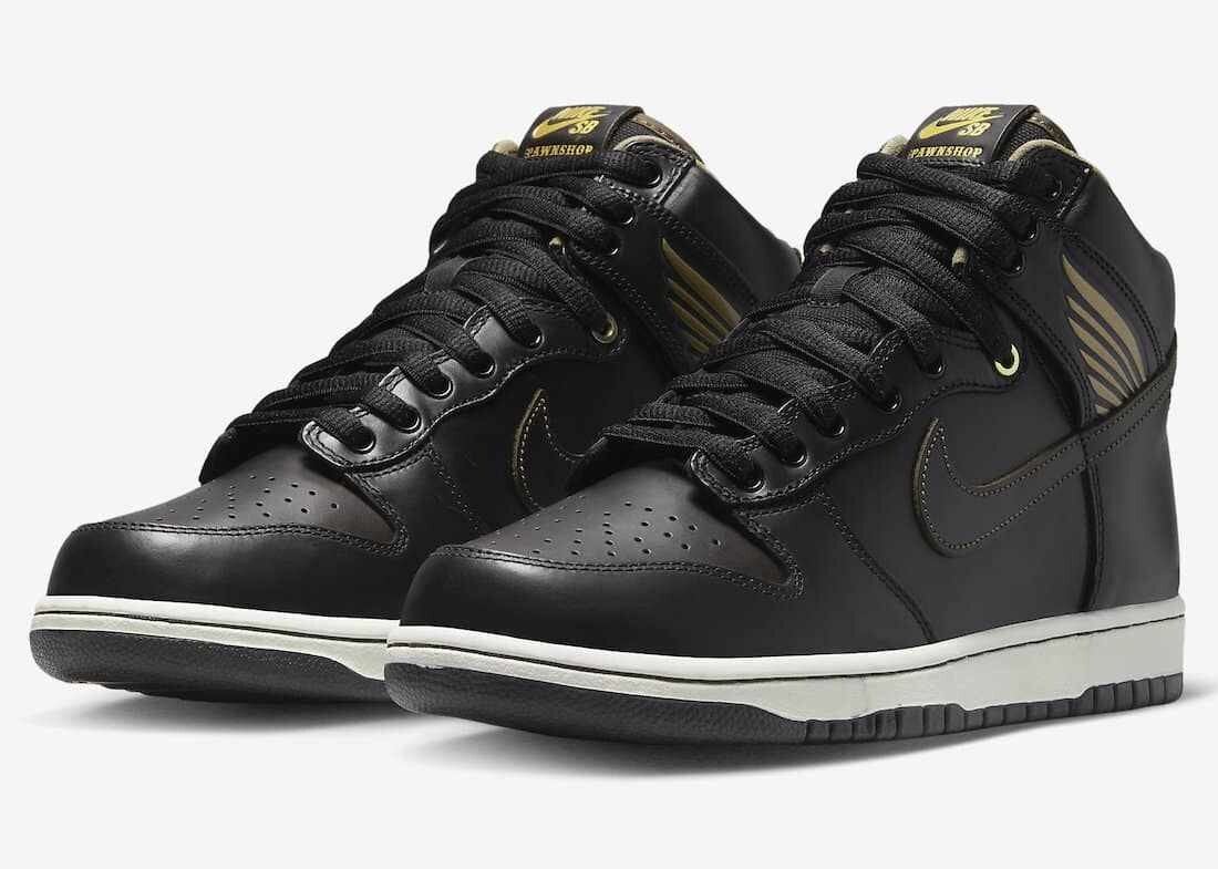Pawnshop x Nike SB Dunk High
BLACK/BLACK-METALLIC GOLD