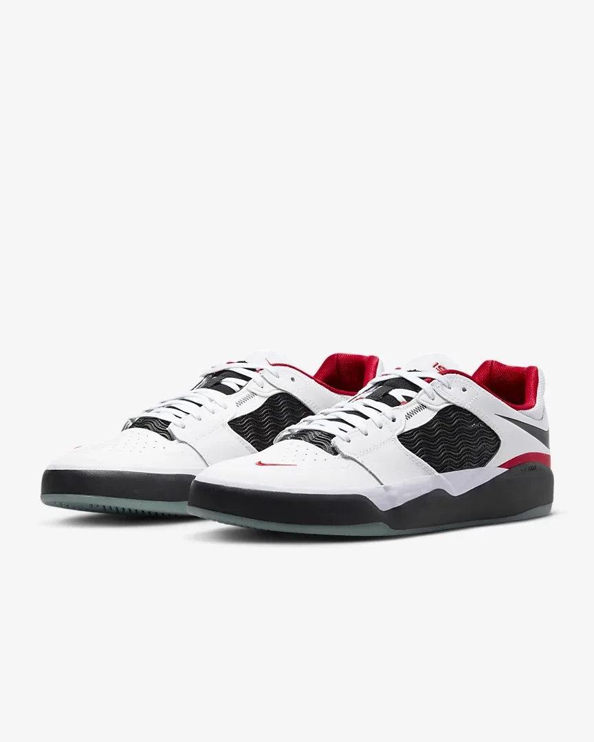 NIKE SB ISHOD WAIR PREMIUM WHITE/BLACK-UNIVERSITY RED-BLACK