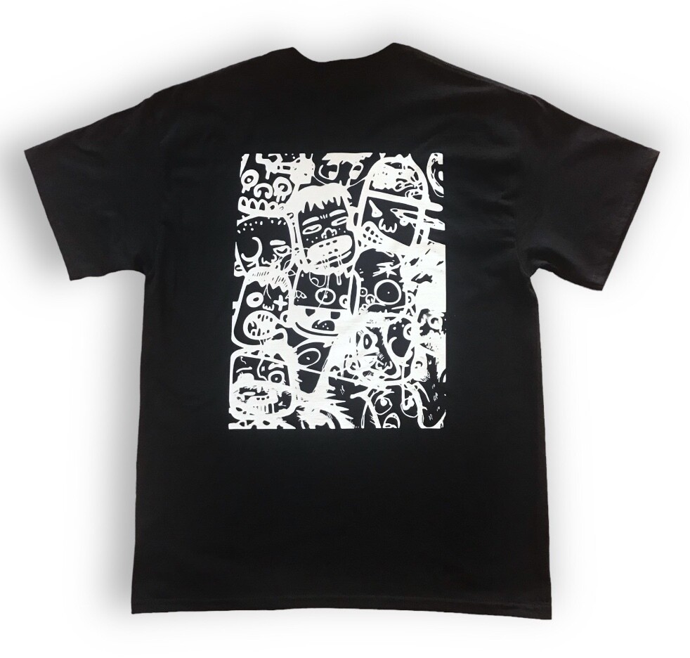 DIGITAL TEE BASTARD BLACK WHITE