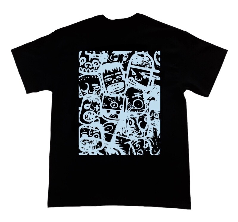 DIGITAL TEE BASTARD BLACK BLUE