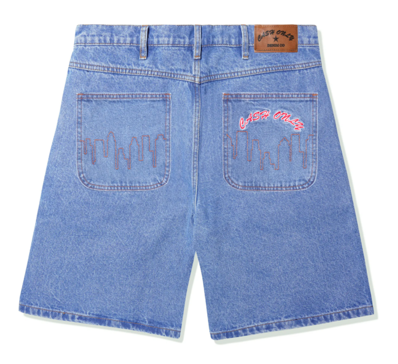 CASH ONLY SHORT DENIM WASHED INDIGO