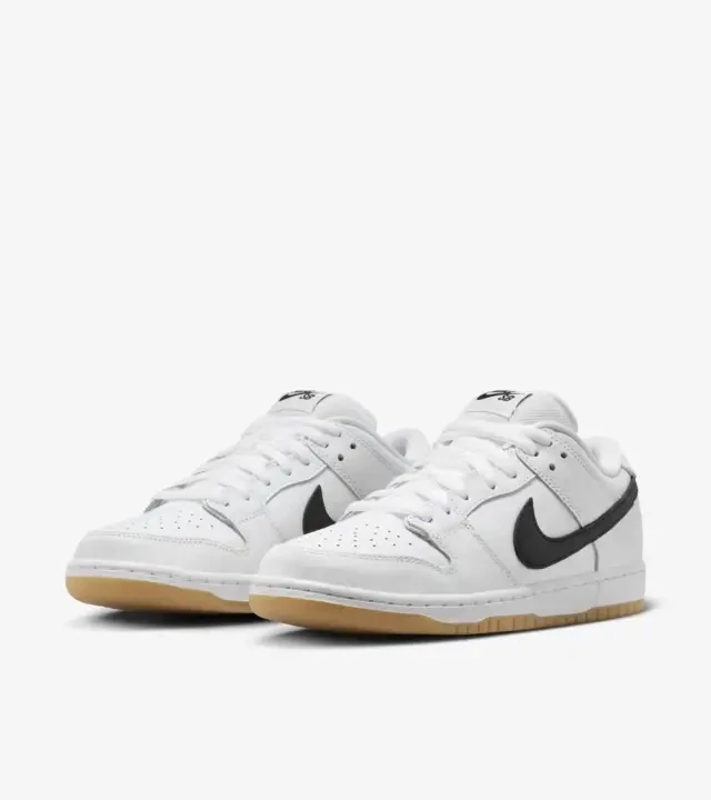 Nike SB Dunk Low White and Gum Light Brown