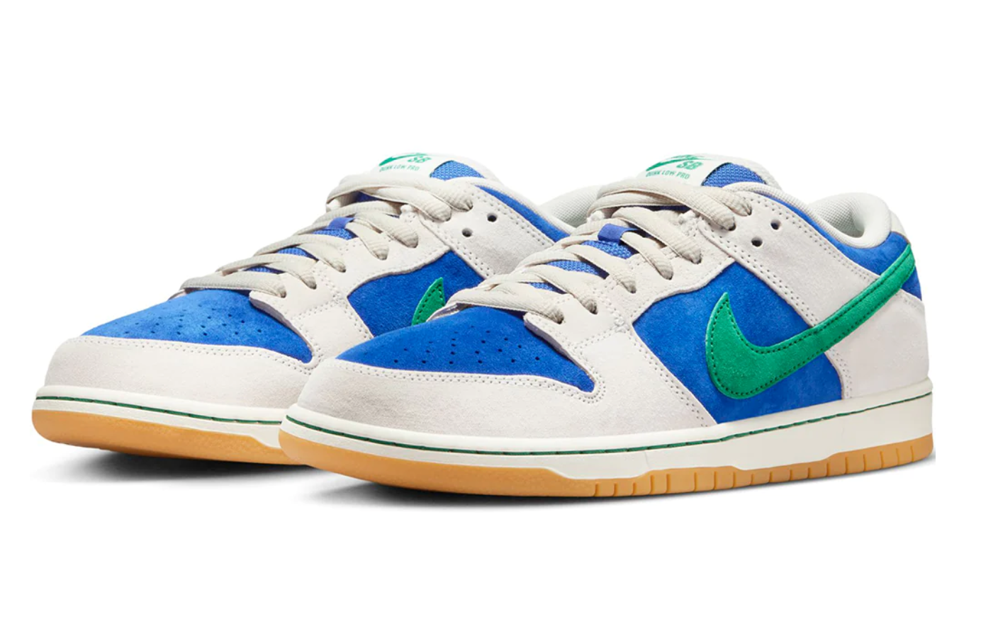 NIKE SB DUNK LOW PRO SHOES PHANTOM/MALACHITE-HYPER ROYAL