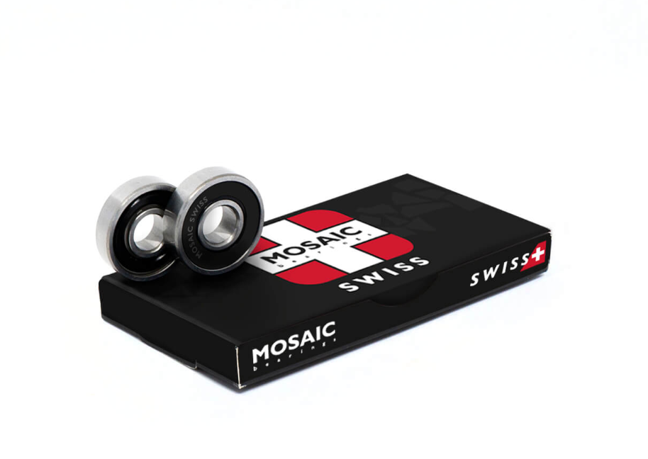 Swiss Silver Black Mosaic Bearings