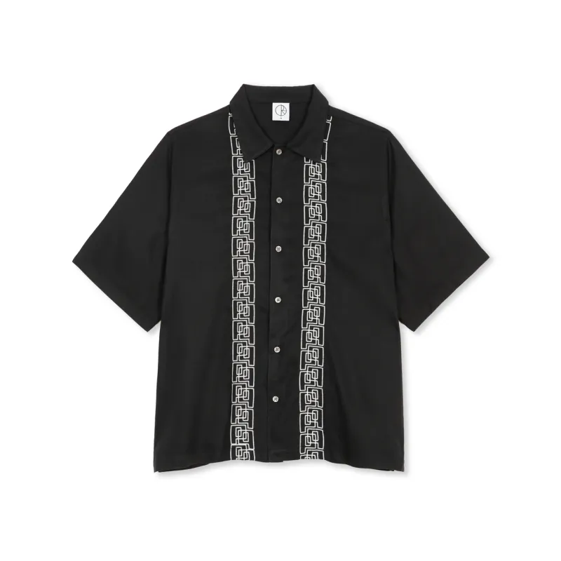 POLAR BOWLING SHIRT | DOUBLE P - BLACK / WHITE