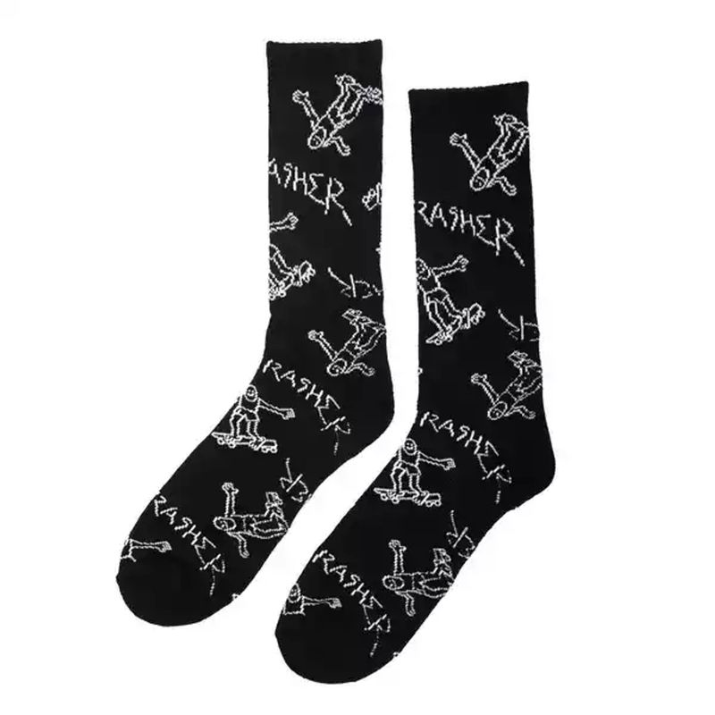 THRASHER SOCKS BLACK