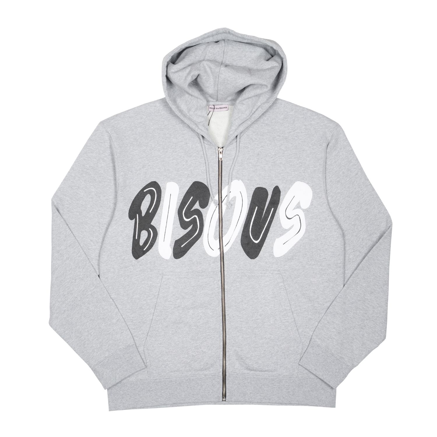BISOUS HOODIE ZIPPER GREY
