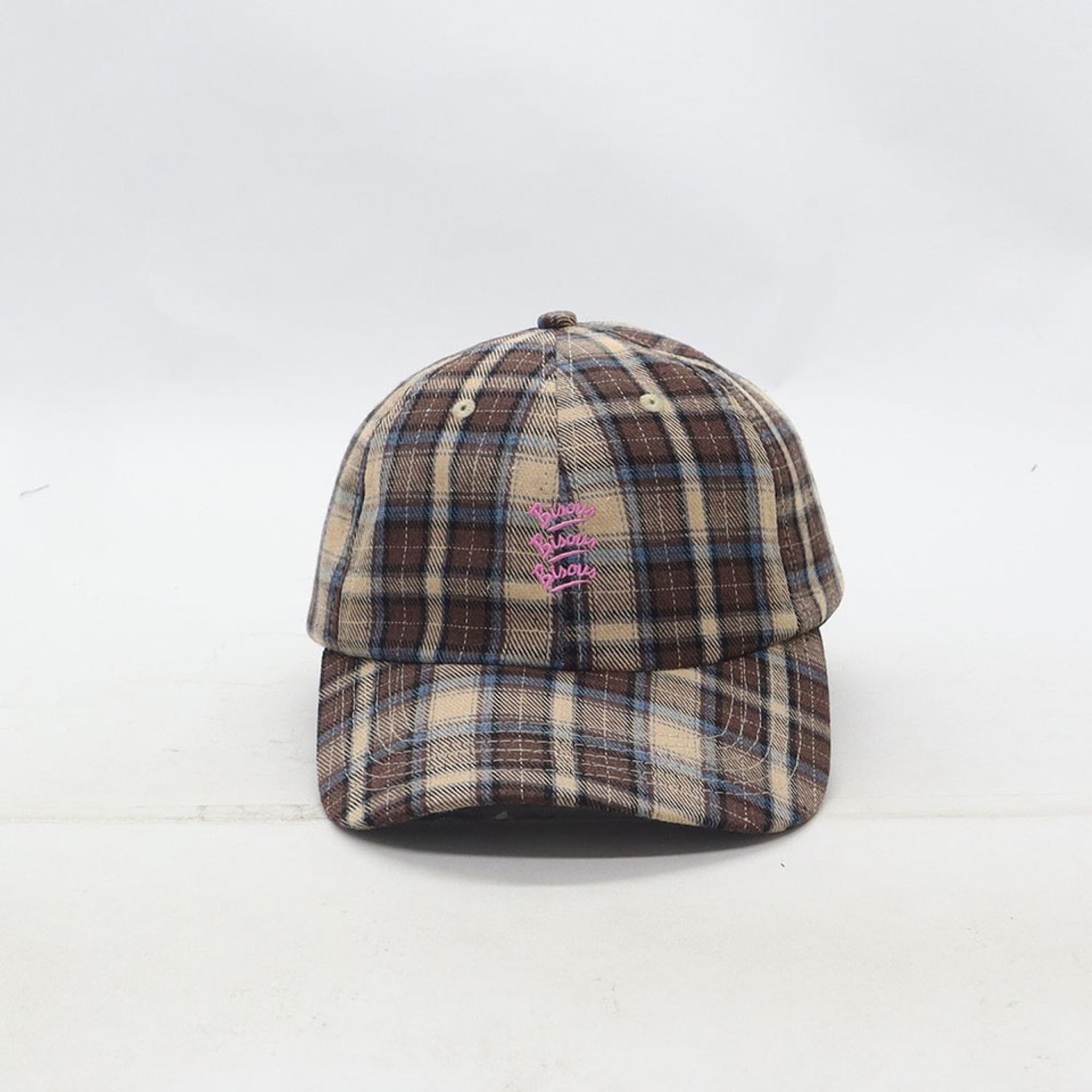 BISOUS CAP GIANNI CHECK SAND