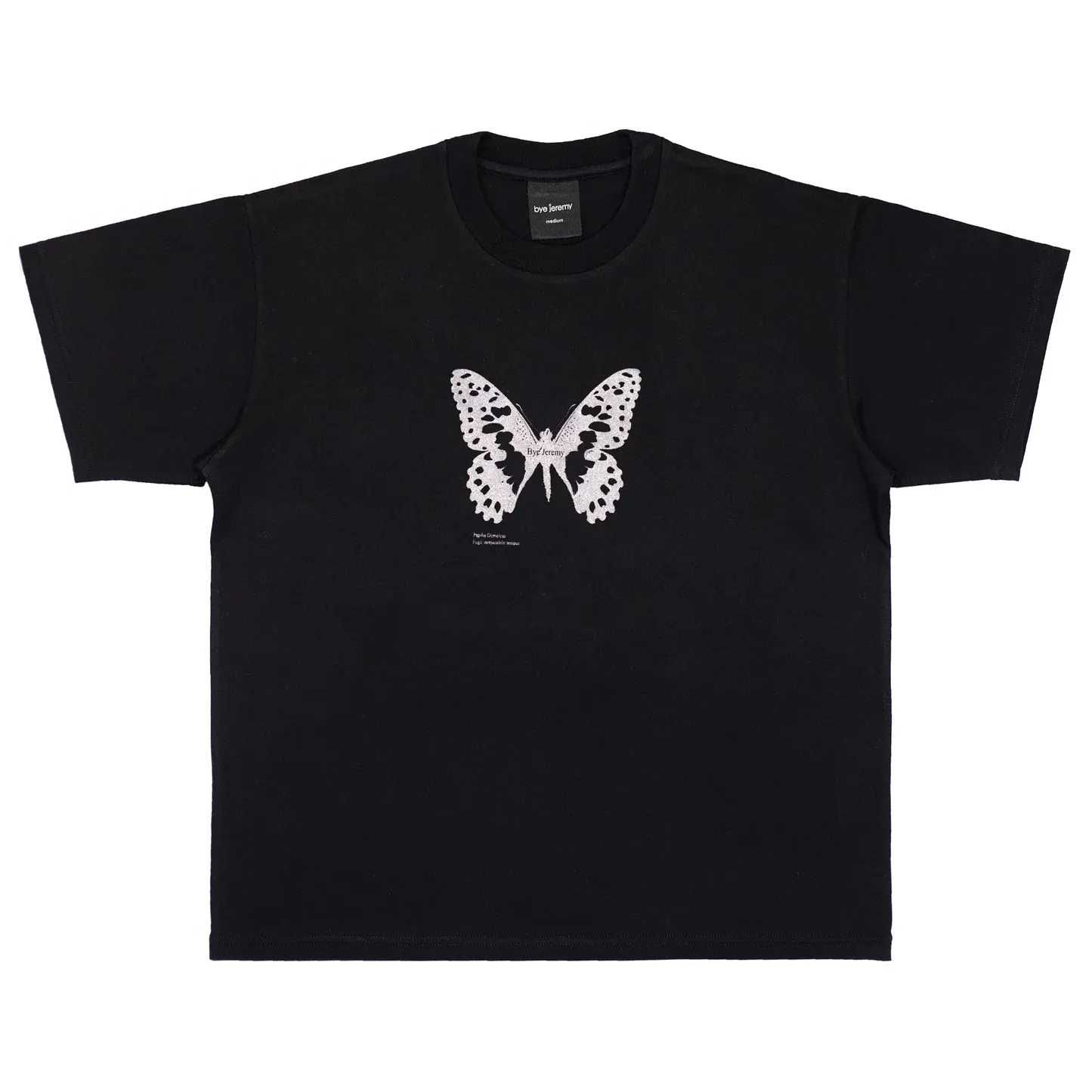 BYE JEREMY SILVER BUTTERFLY BLACK