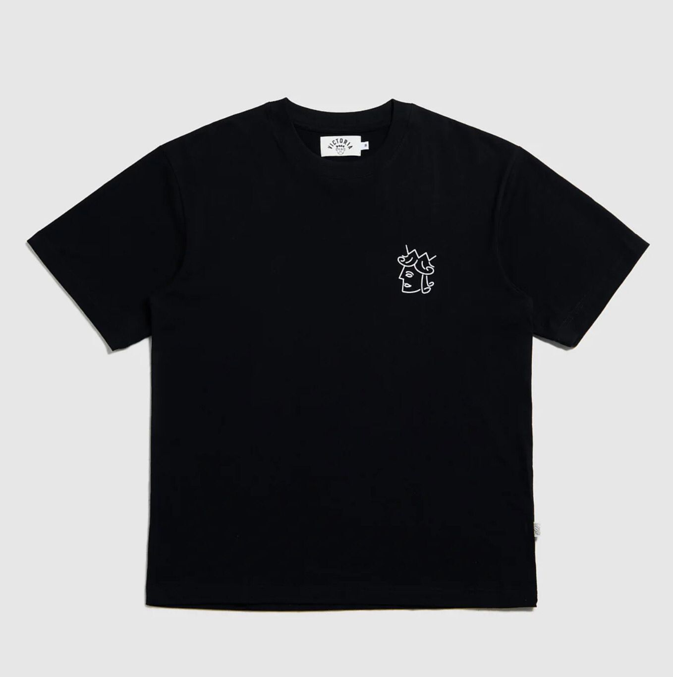 QUEENHEAD LOGO TEE BLACK