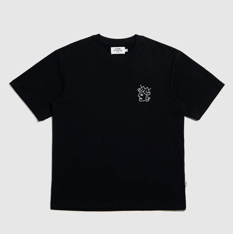 QUEENHEAD LOGO TEE BLACK