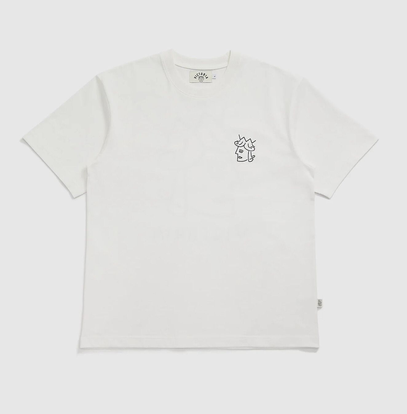 QUEENHEAD LOGO TEE WHITE