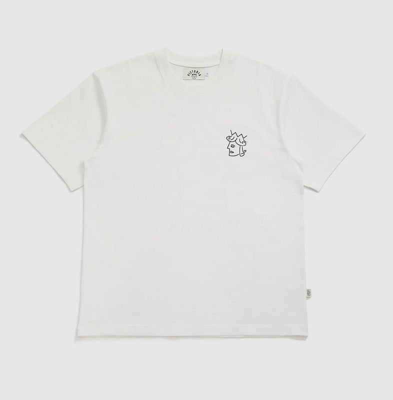 QUEENHEAD LOGO TEE WHITE