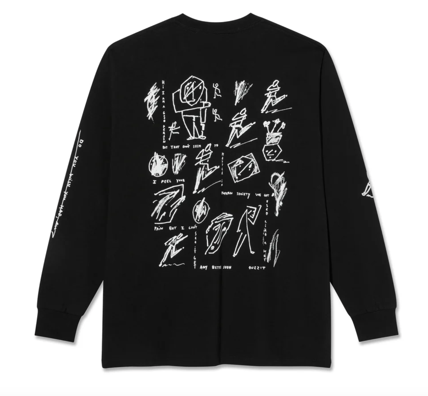 POLAR LS TEE | SAD AT TIMES - BLACK