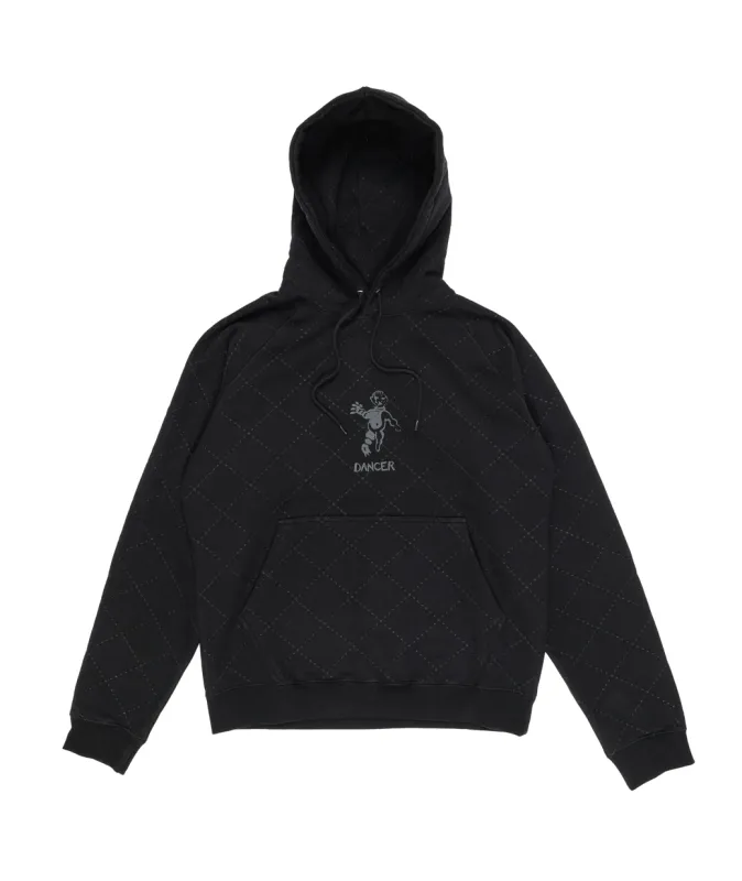 DANCER OG Diamond Stitch Hoodie Black
