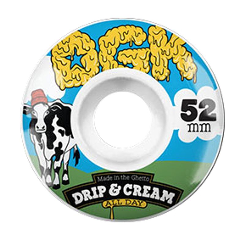 DGK WHEELS 51MM DRIP CREAM