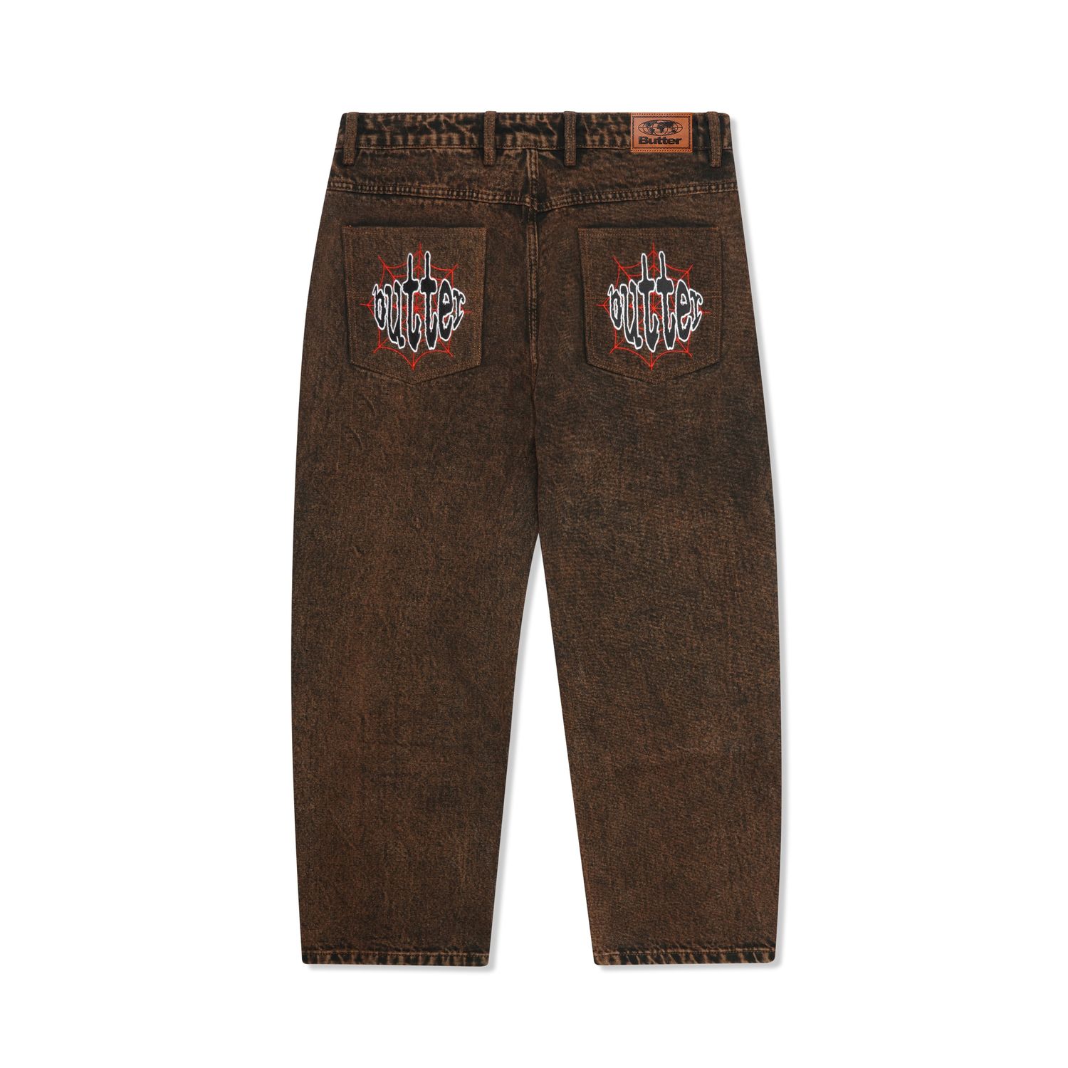BUTTER Spider Denim Jeans ACIDE BROWN