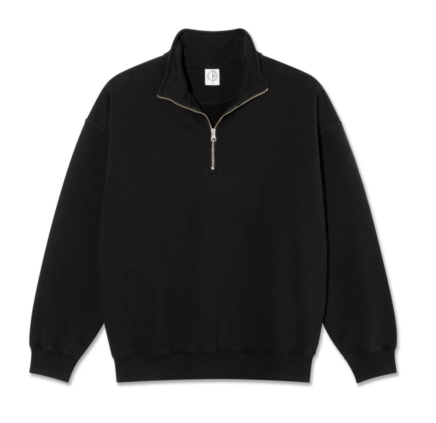 POLAR FRANKIE HALF ZIP SWEATER - BLACK