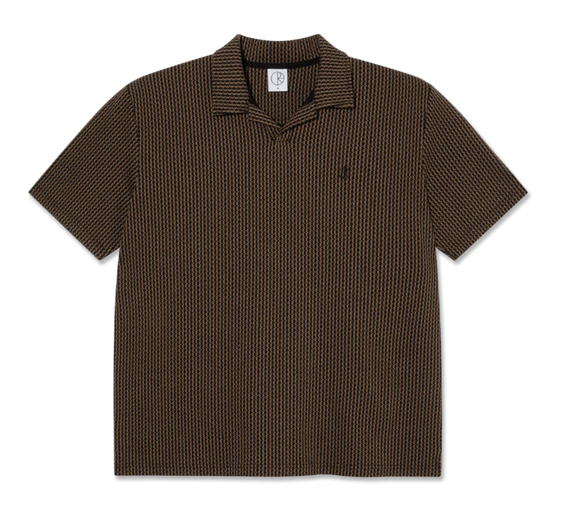 POLAR SERGE POLO SHIRT | BOUCLE - BRASS / BLACK
