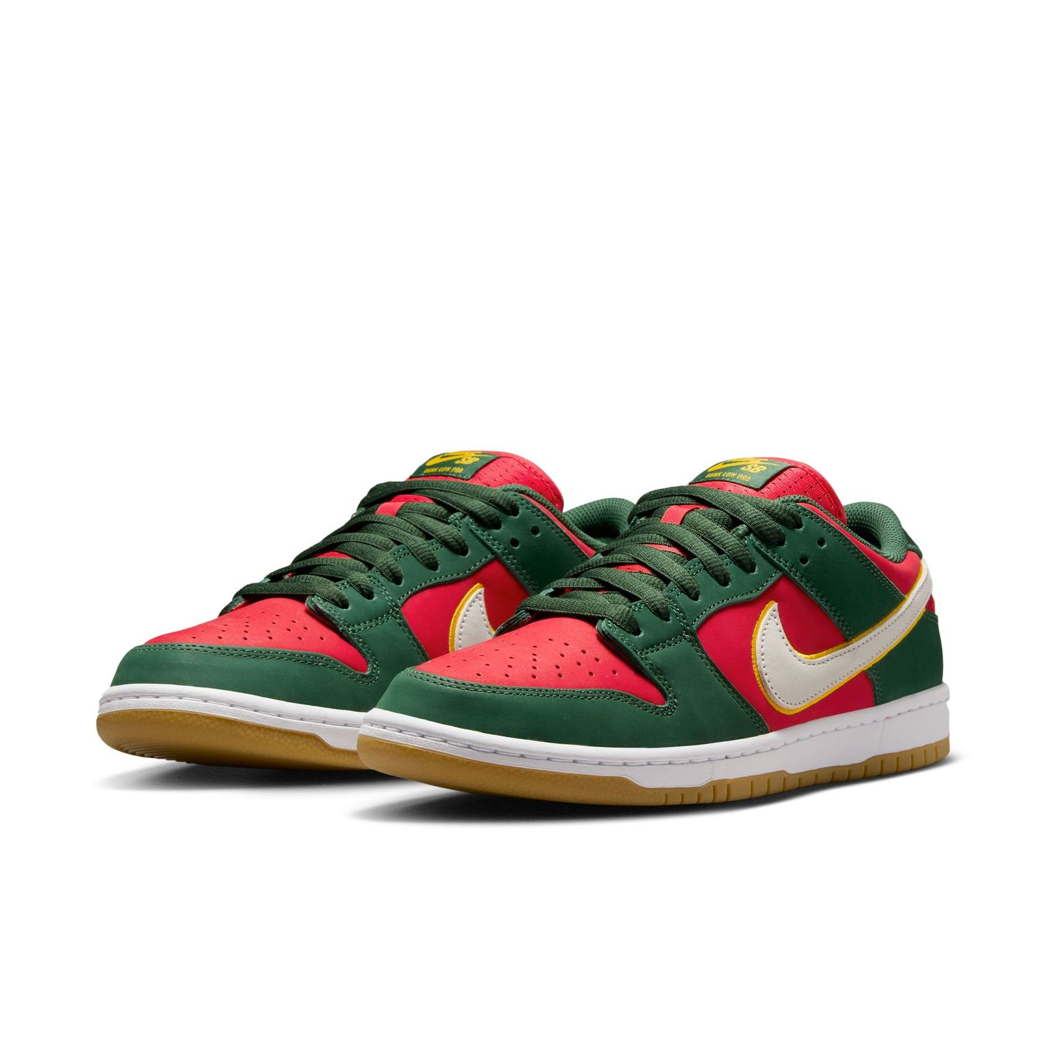 NIKE SB DUNK LOW PRO PREMIUM FIR/WHITE-UNIVERSITY GOLD-FIRE RED FZ1287-300