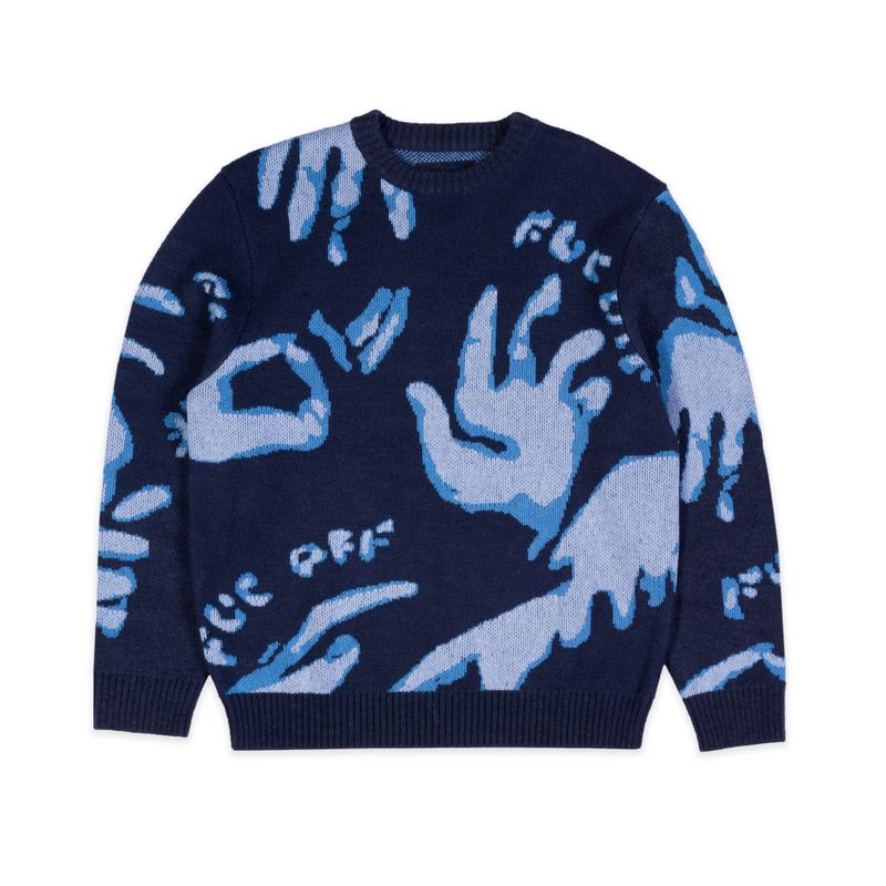 FUC OFF knit (blue)