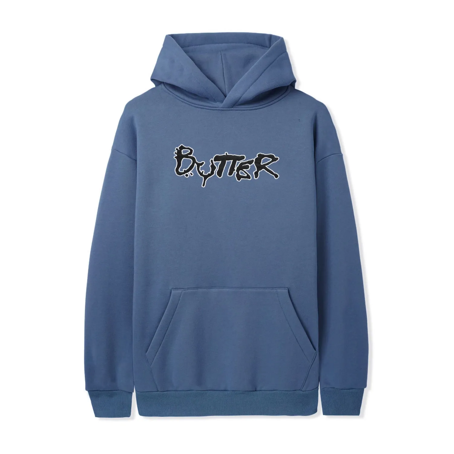 BUTTER Radio Applique Pullover Hood, Denim