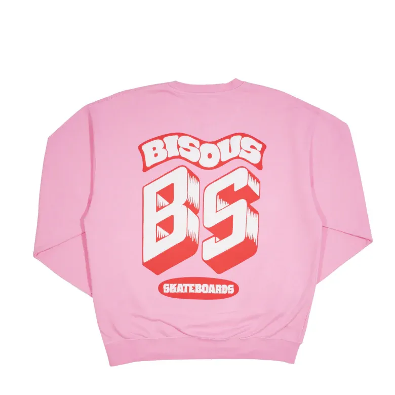 BISOUS Crewneck Monogram Pink