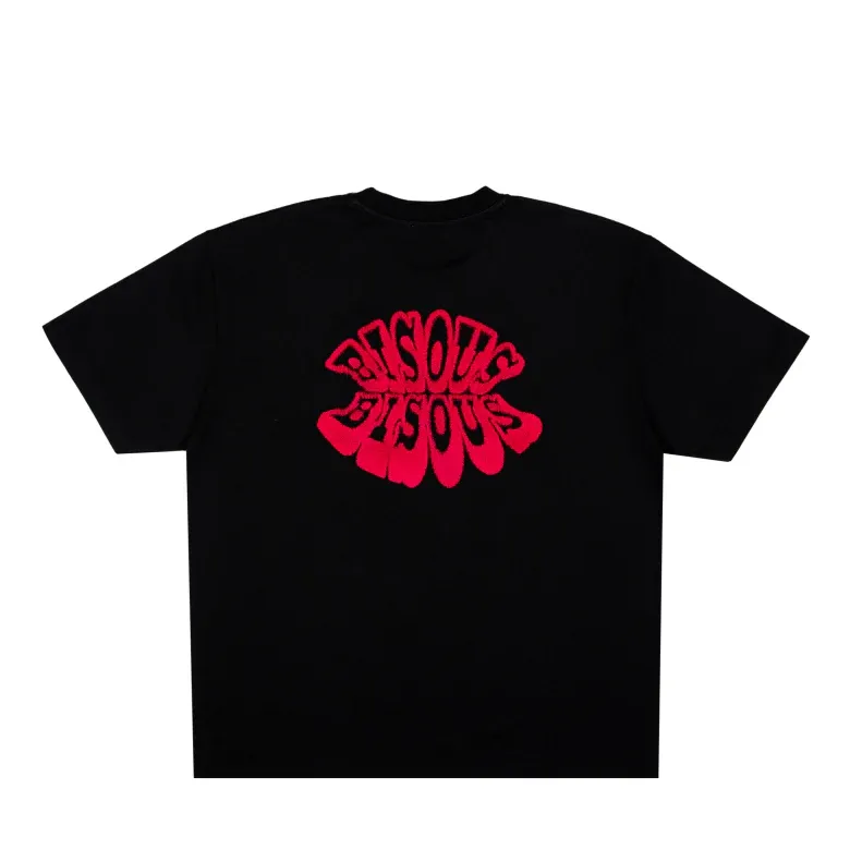 BISOUS T-shirts Lips Black