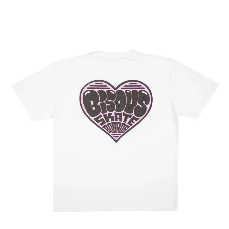 BISOUS T-shirts Heart White
